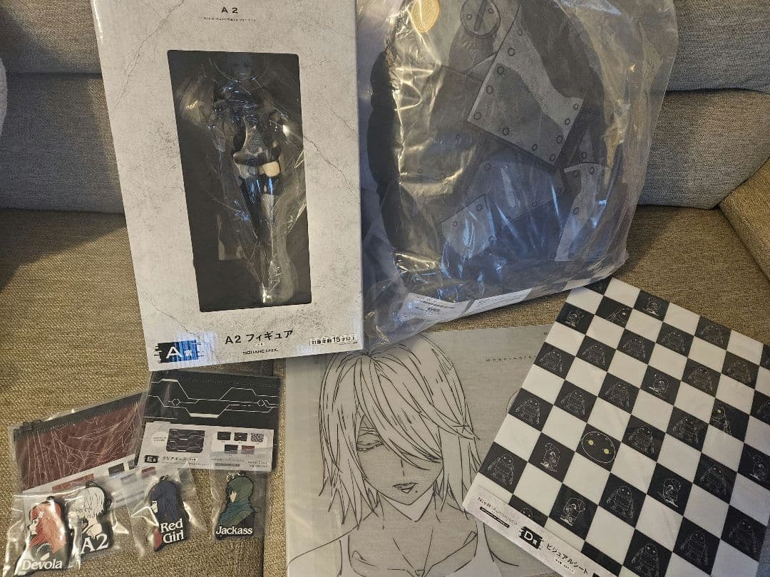 ニーア NieR くじ 第二弾 A賞 A2　　フィギュア　クッション　おまけ