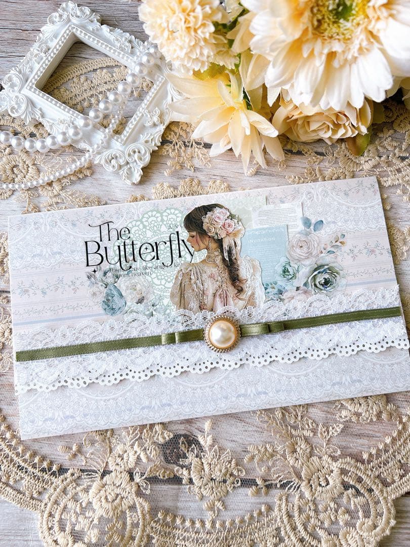 カルトナージュ風BOX 軟質マステケース 平袋コラージュ おすそ分けケース