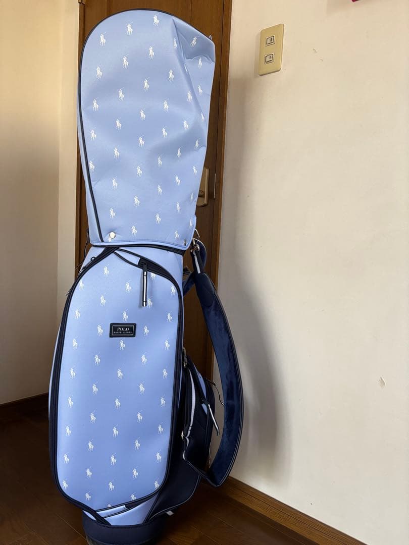 ポロ　ラルフローレン　水色　キャディバッグ