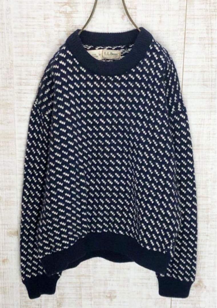 L.L.Bean バーズアイ エルエルビーン 80s ネイビー