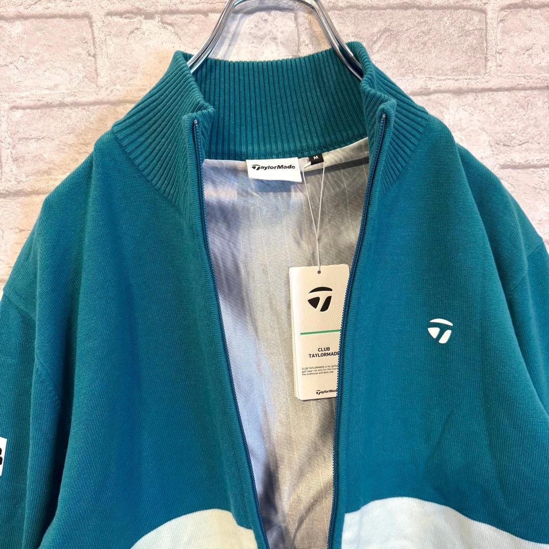 【新品タグ付】テイラーメード デカロゴ ゴルフ ジップアップ セーター M