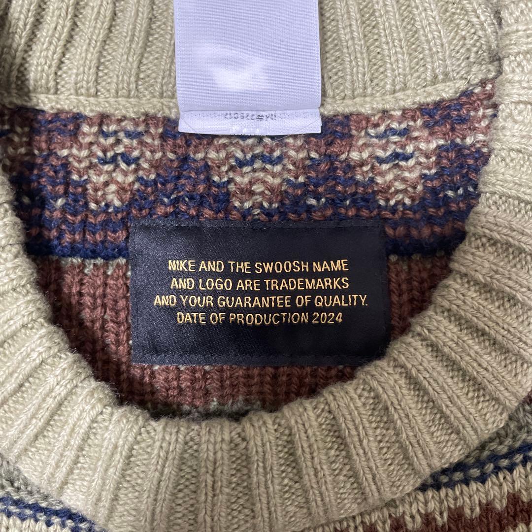 NIKE 柄ニット