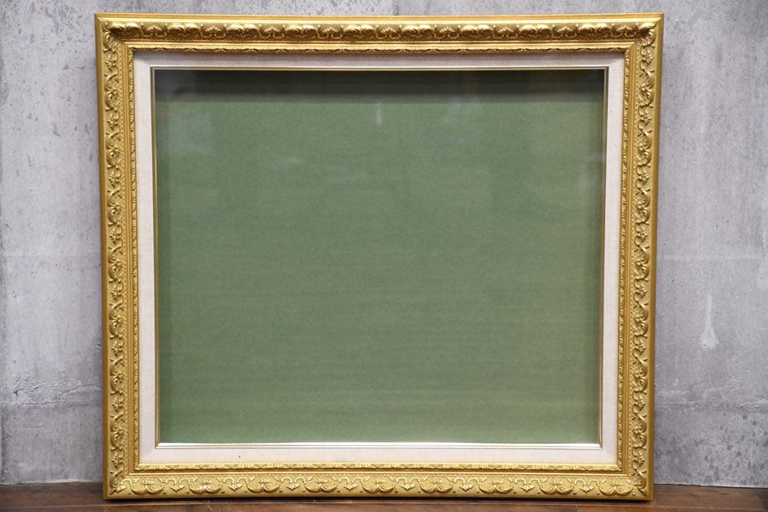 ECE143 ゴールドレリーフ 空額 油彩額 F10号 アクリル 油彩用 額縁