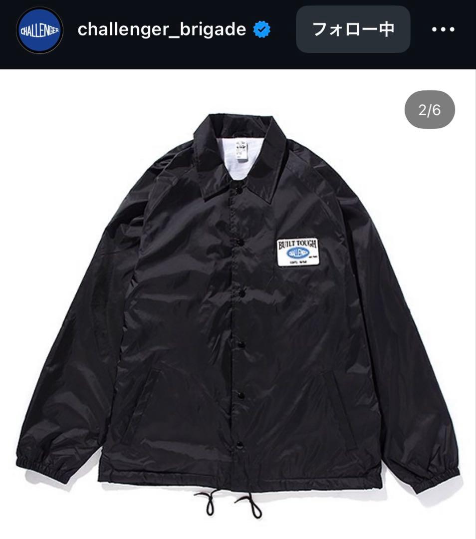 CHALLENGER ブラックナイロンジャケット M