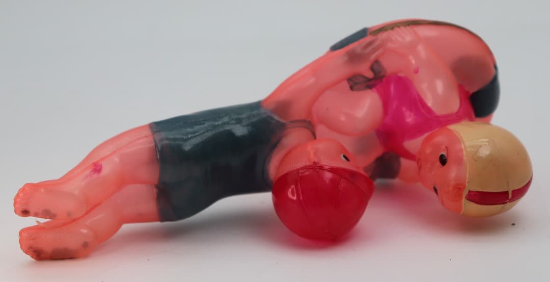 セルロイド製 水着の男の子と女の子のフィギュア 日本製レアアイテム