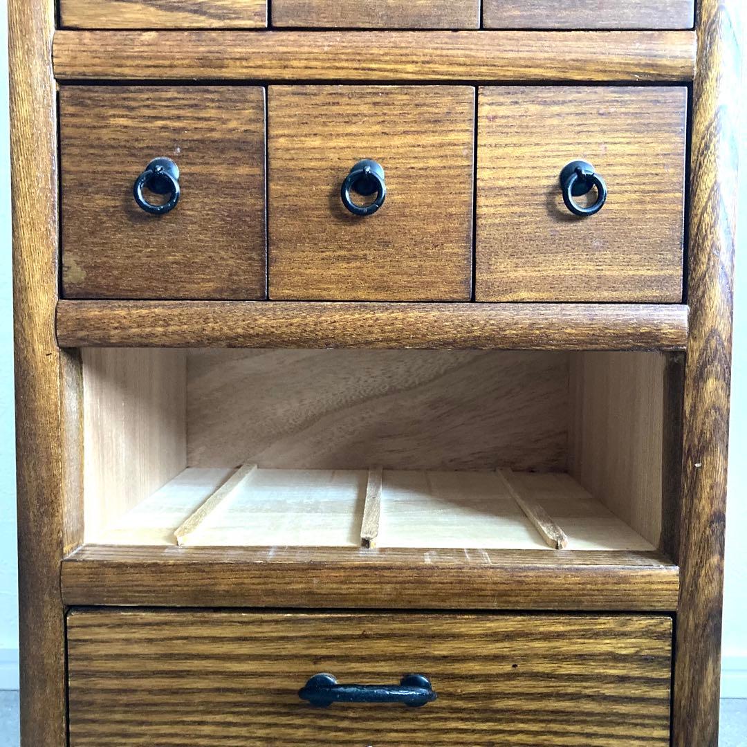 薬箪笥 高さ50cm チェスト 収納 引き出し 古道具 骨董 アンティーク