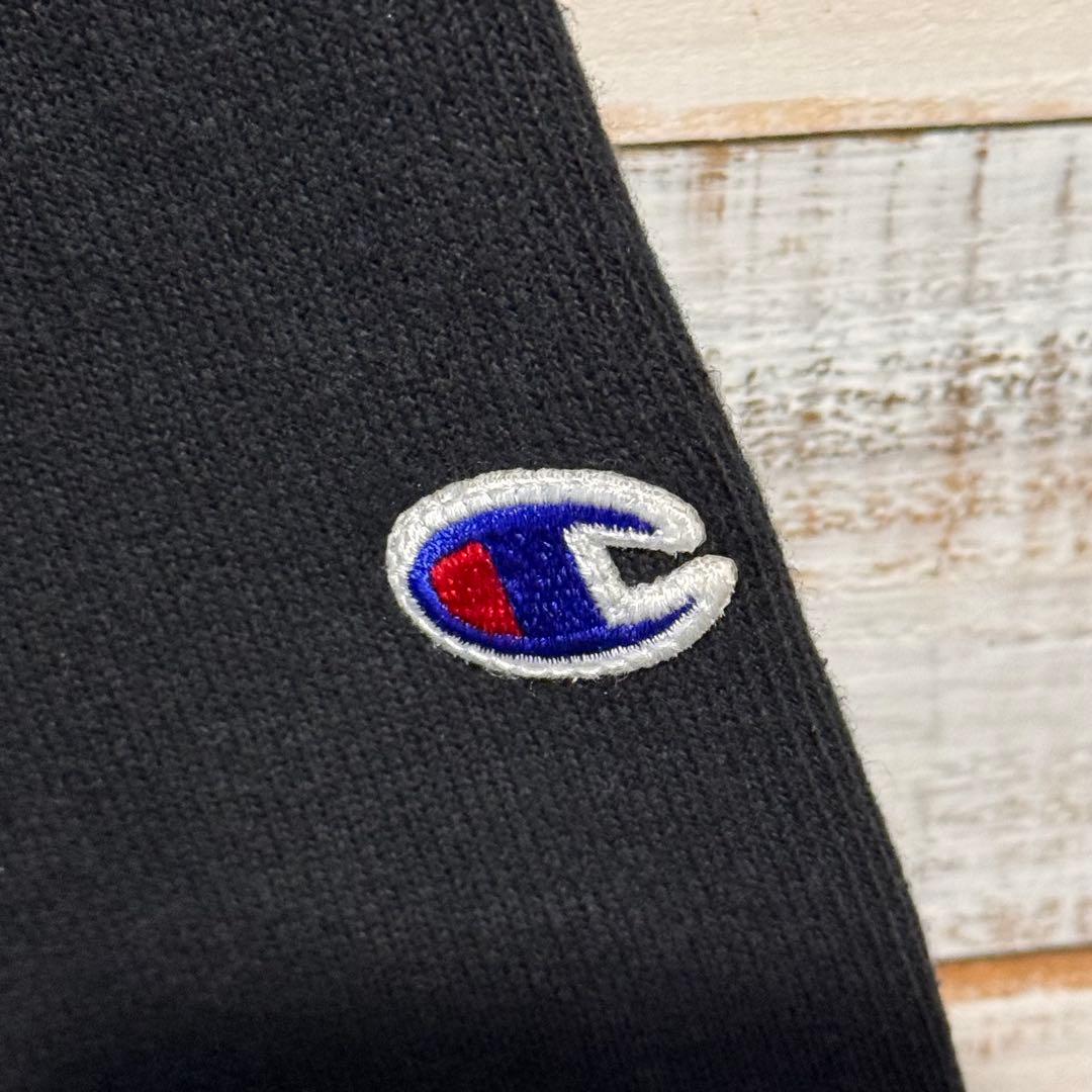 チャンピオン リバースウィーブ 青タグ 復刻 3段プリントスウェットXL 黒