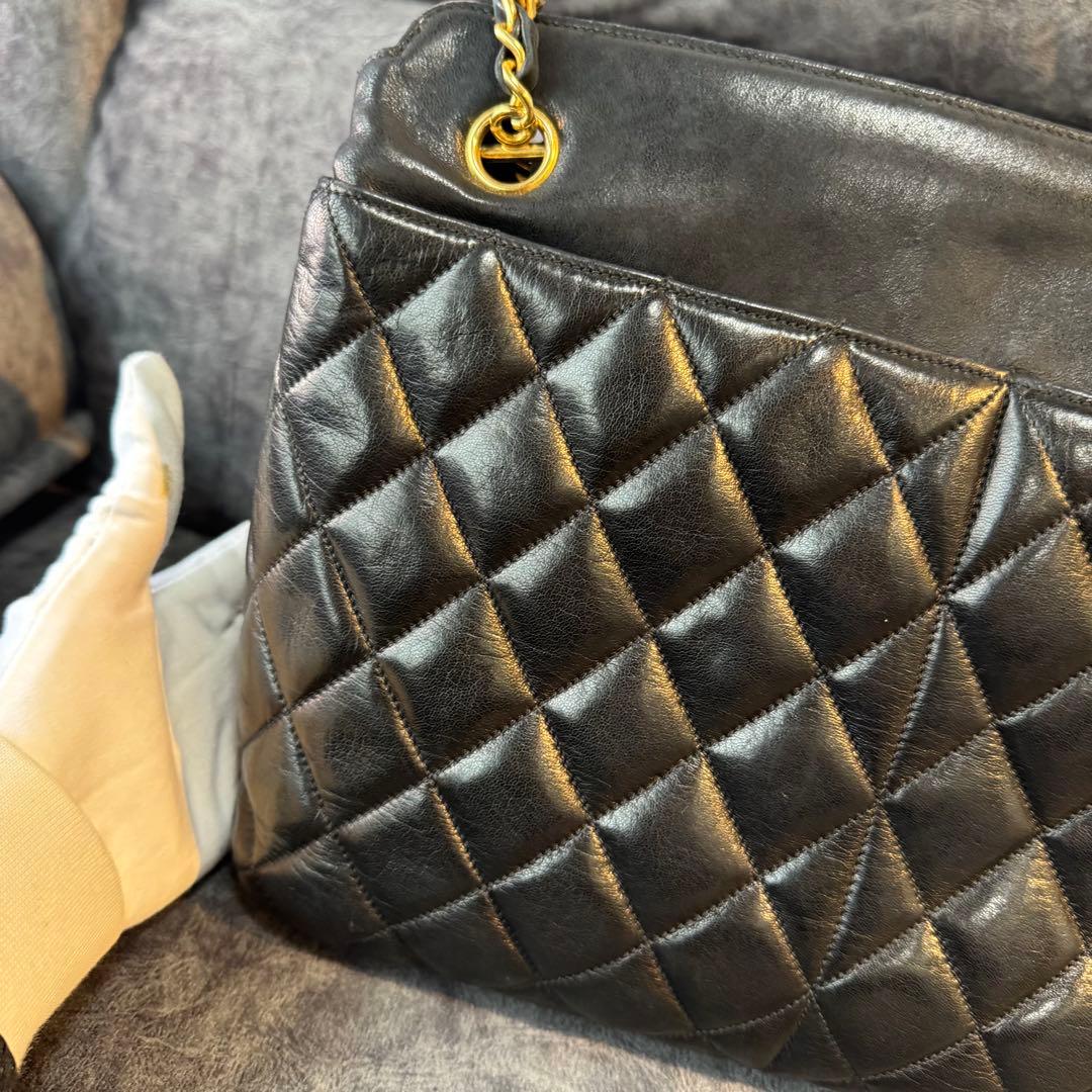 シャネル CHANEL マトラッセ チェーントートバッグ ココマークチャーム