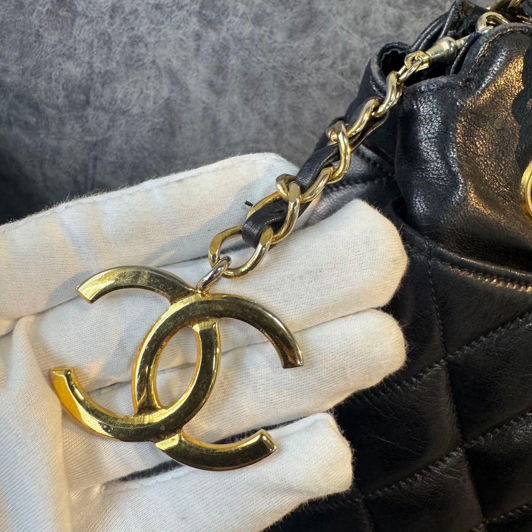 シャネル CHANEL マトラッセ チェーントートバッグ ココマークチャーム