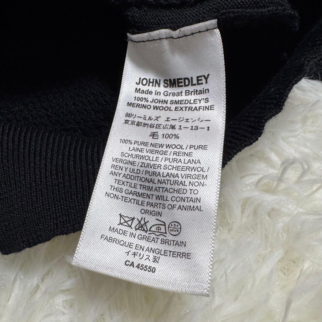 ジョンスメドレー ハイゲージニット セーター ブラック Mサイズ
