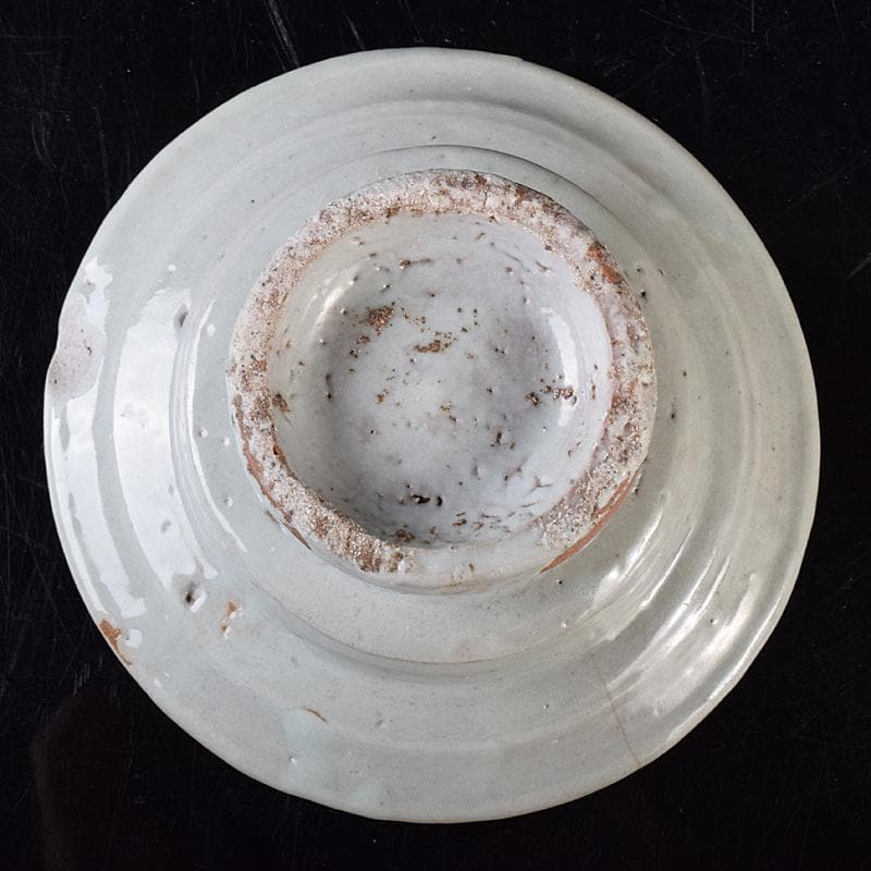 朝鮮美術　李朝　高麗白磁　盃台　杯台　V　R7972