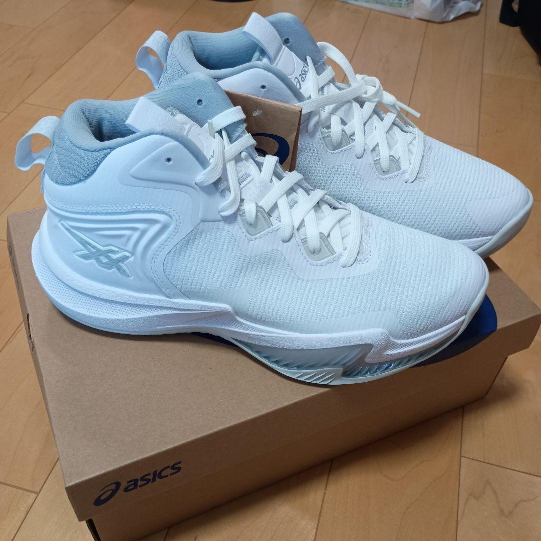 アシックス 26.5cm NOVA SURGE3 バスケット ホワイト 白