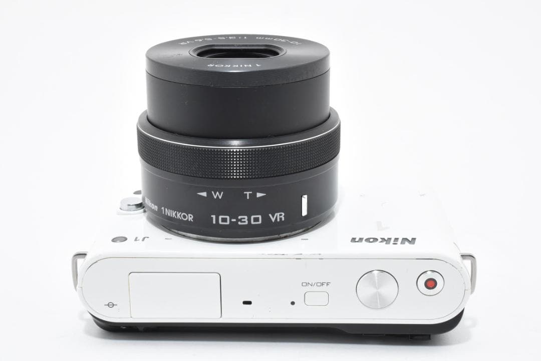 NIKON 1 J1 ホワイト＋10-30mm ショット数27600回 カメラ