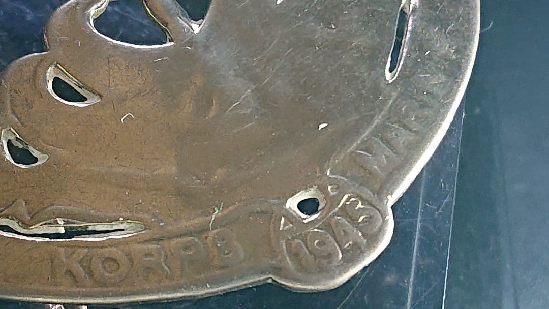 極希少【インドネシア海兵隊/海軍傘下】独立戦争創設当初非売頒布品帽章所属章実物