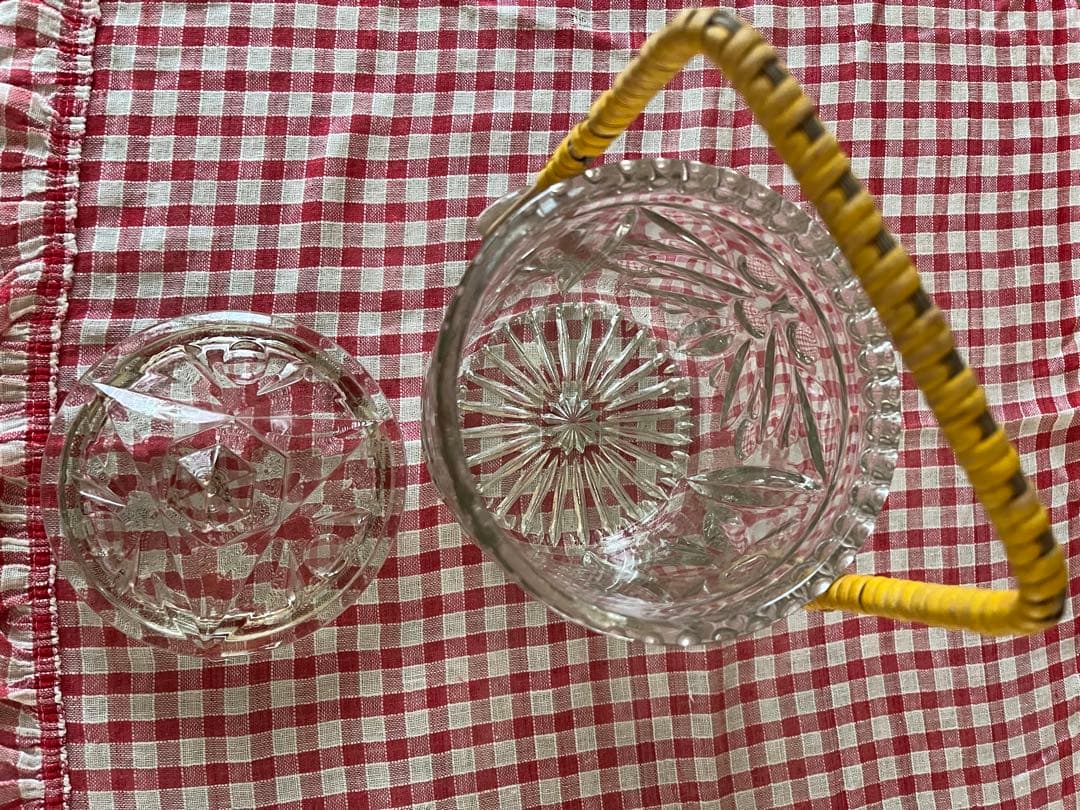 イギリスアンティーク ガラスビスケットジャー ガラスお菓子入れ ボンボンジャー