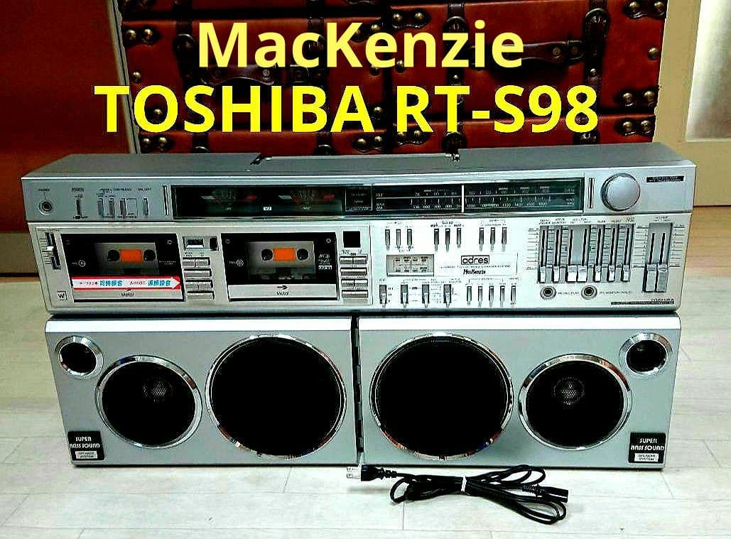 ✨貴重な大型ラジカセ TOSHIBA MacKenzie RT-S98　レトロ