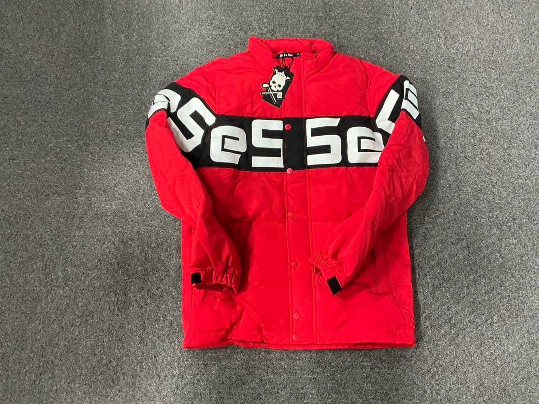 レッド ロゴ入り アウター メンズ