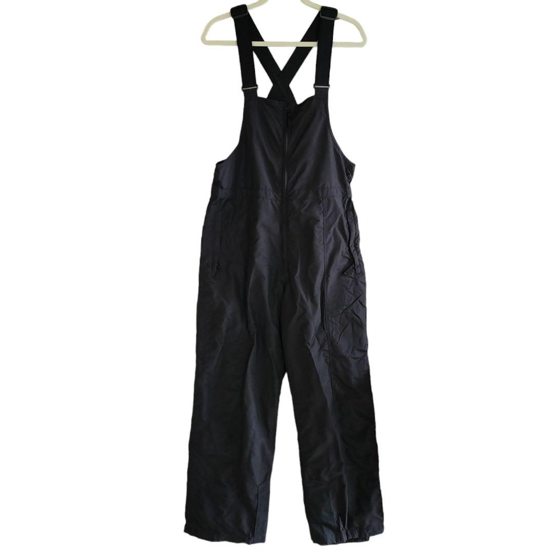 【珍品】US Columbia 黒 スキー スノーボード ビブパンツ XL