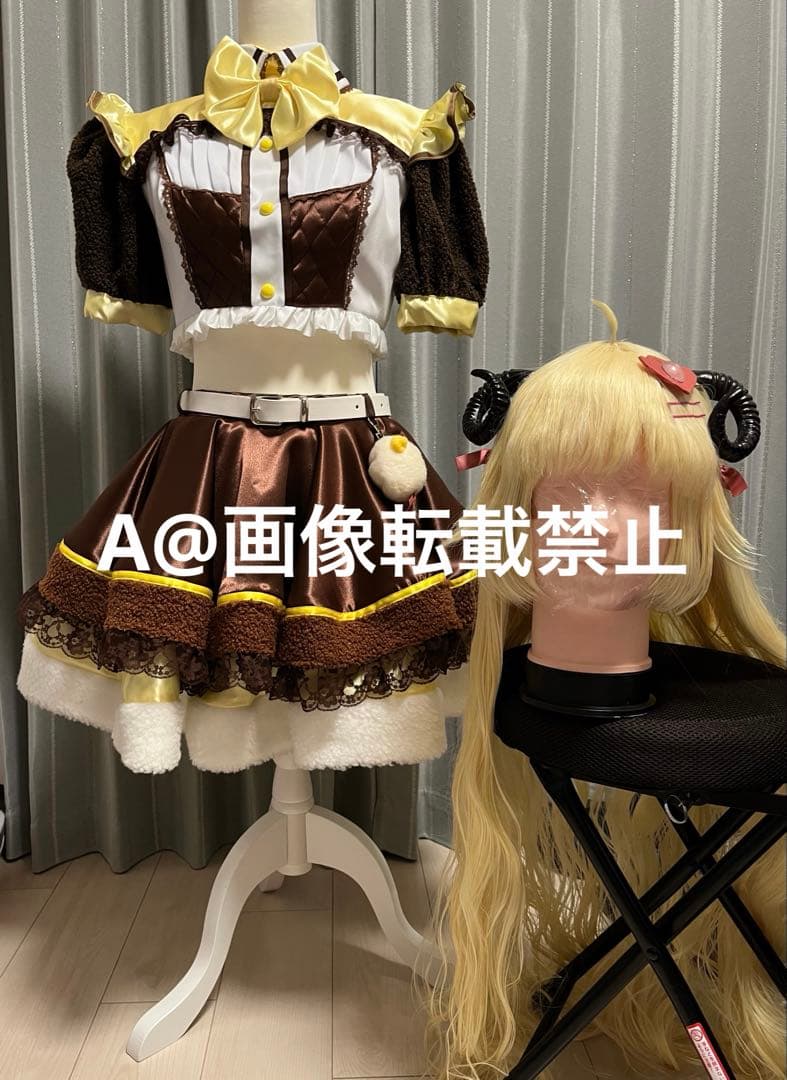 角巻わため カバー曲MV 衣装 コスプレ 衣装 ウィッグ 角