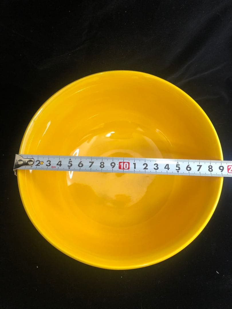 黄交趾鳳凰   菓子鉢　祥雲作　共箱