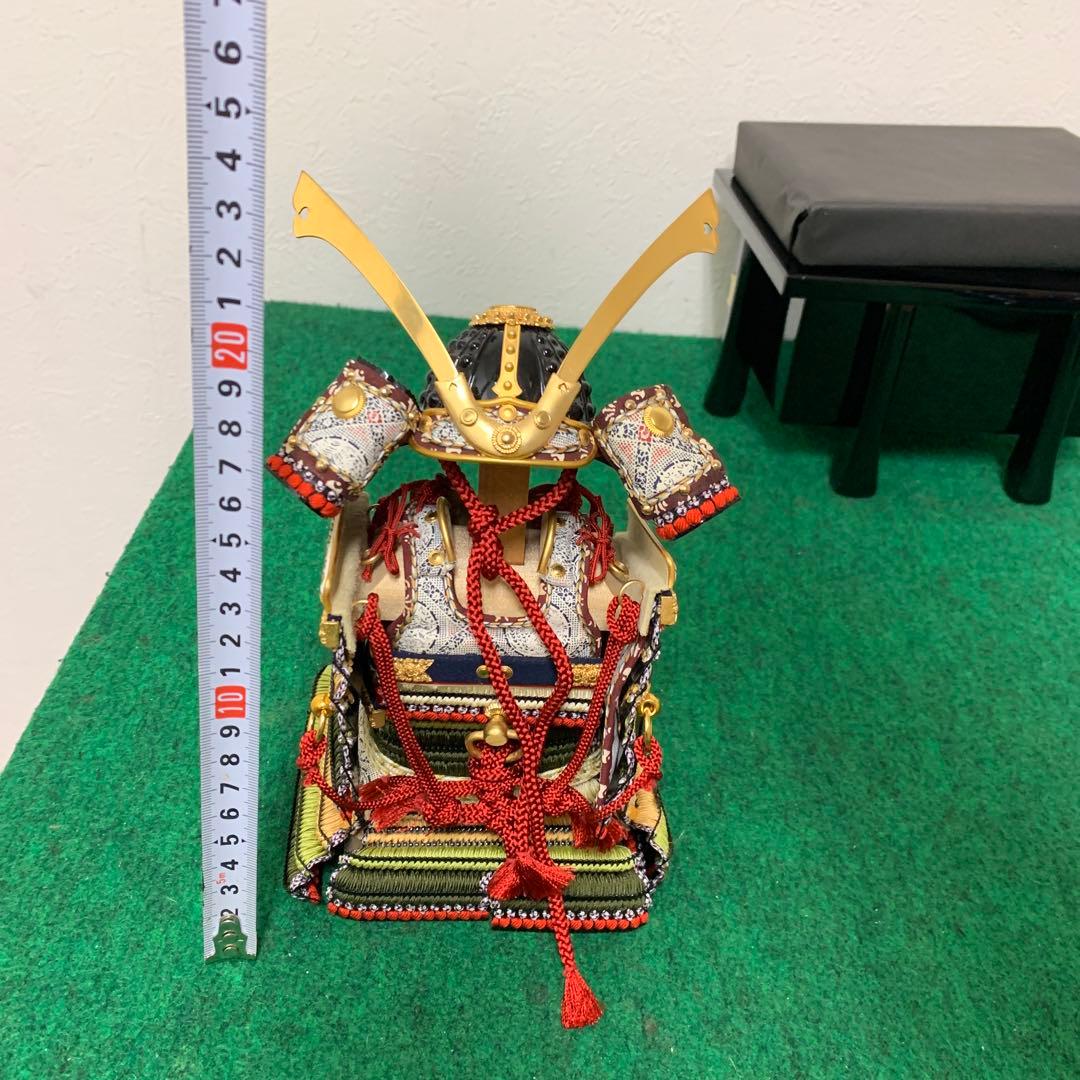 コンパクト　久月　萌黄裾濃威　1／6号　五月人形　卓上　ミニ　五月人形
