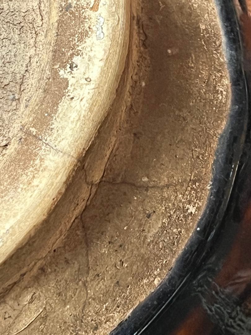 古い　陶器 茶碗