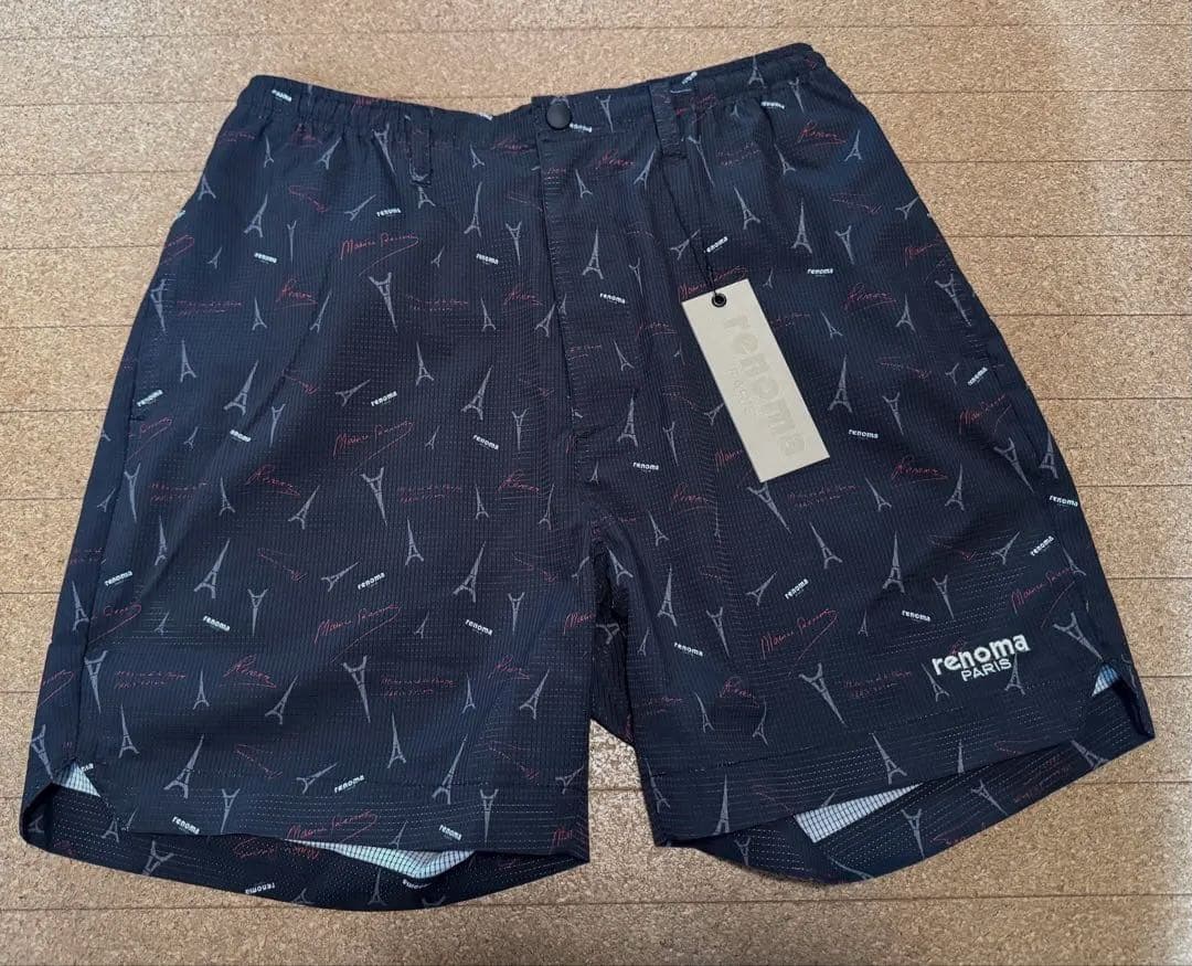 新品未使用　renoma golf print shorts レノマゴルフ