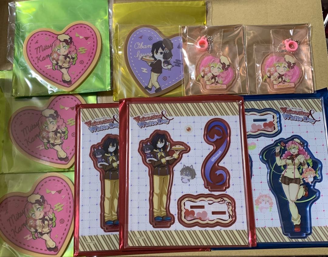 鬼滅の刃 バレンタイン&ホワイトデー アクリルスタンド コースター 甘露寺 伊黒