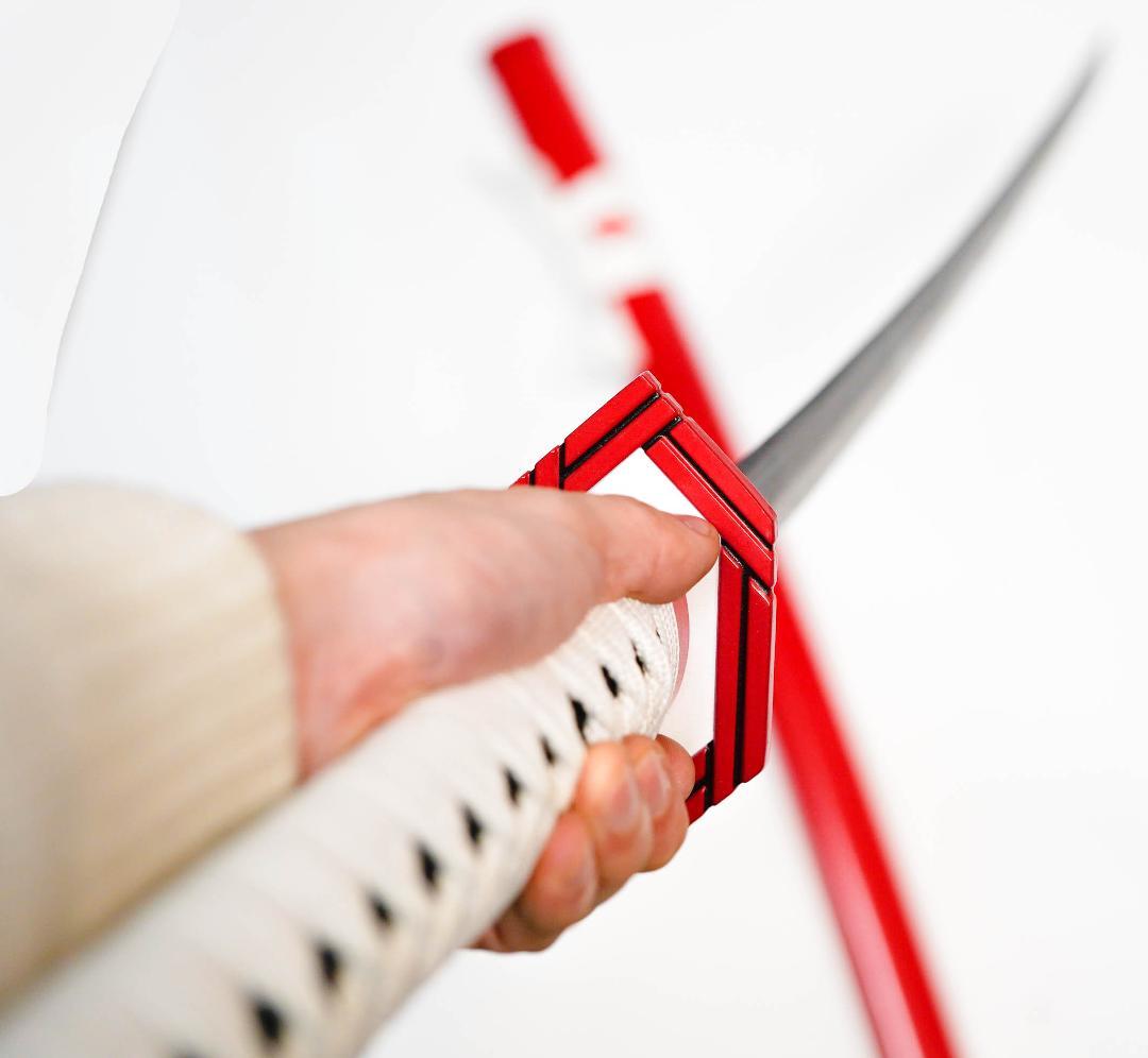 富岡義勇　日輪刀　コスプレ　金属　刀　剣　国内100cm 【残3】