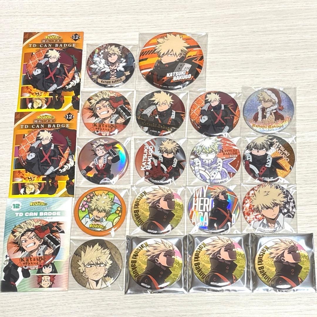 僕のヒーローアカデミア 缶バッジ 爆豪勝乙 21個セット