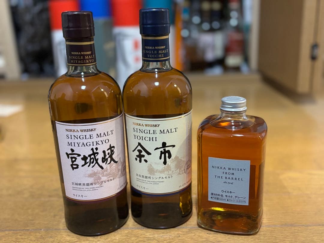 ニッカウイスキー セット (宮城峡・余市・ザ・バレル)