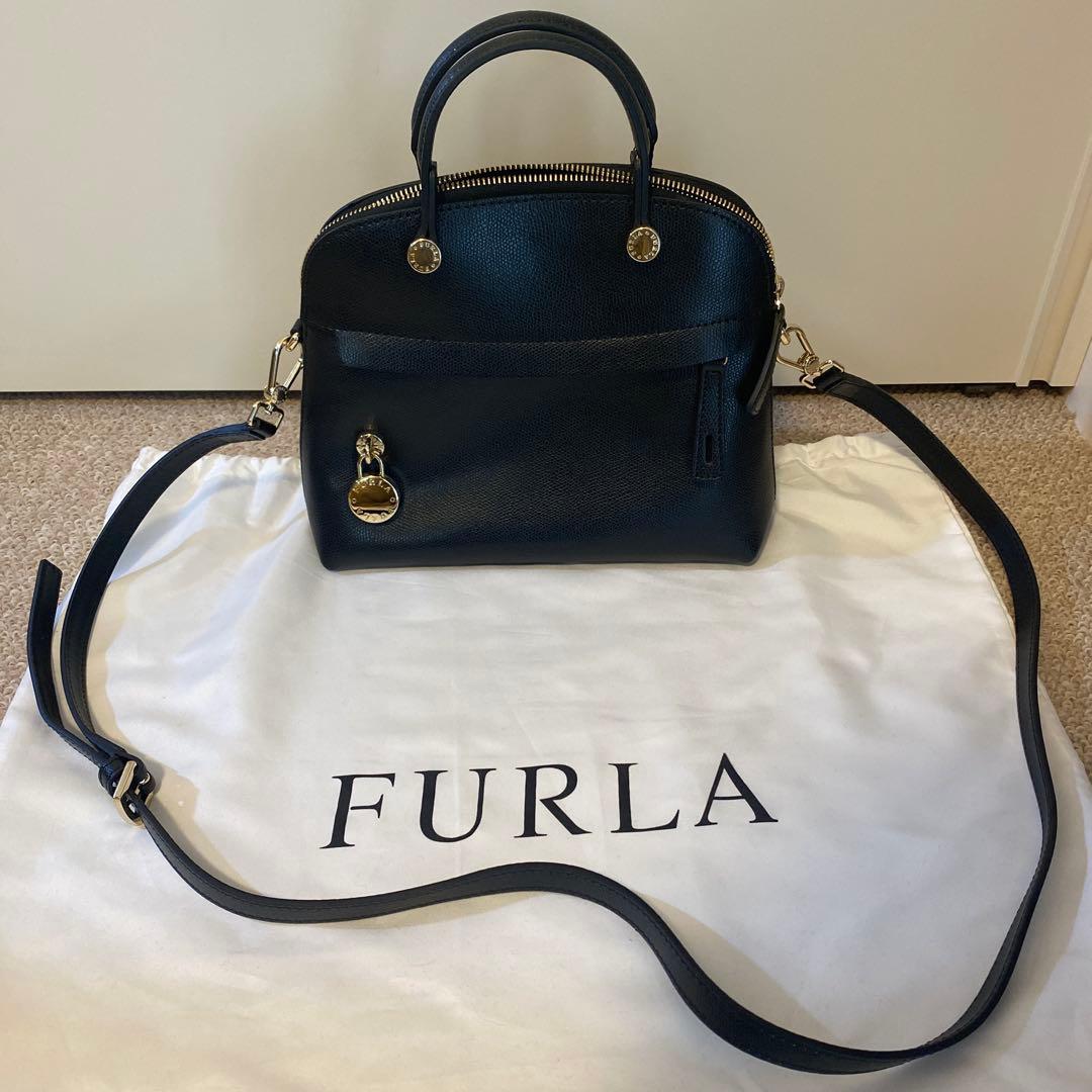 ★未使用【FURLA】パイパー S ハンドバッグ ショルダーバッグ 2way 黒