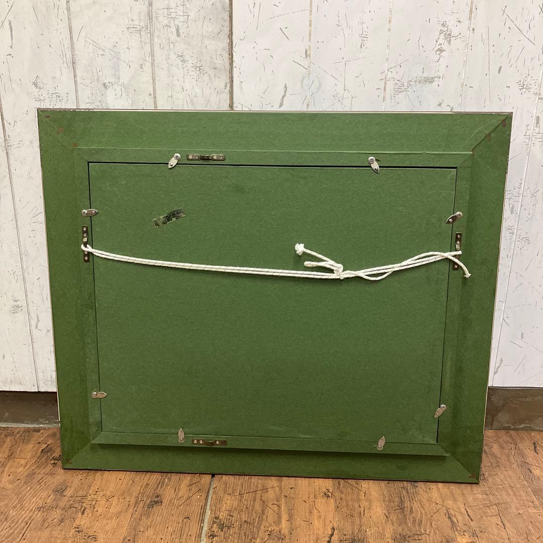 中井 亮 ネパール山脈 油彩画 油絵 絵画 真筆 F6号相当 額装 額縁 風景画