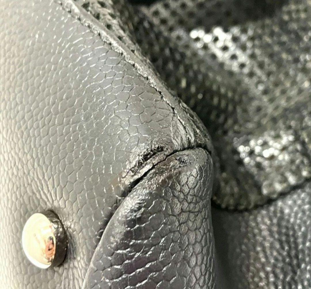 CHANEL ココマーク キャビアスキン メッシュレザー　専用