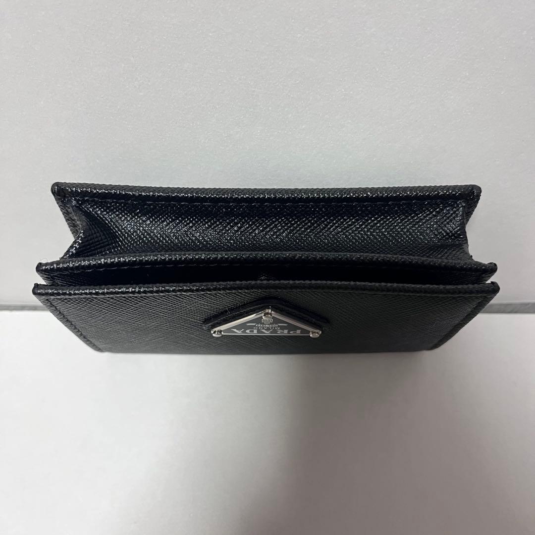 PRADA 名刺入れ 名刺ケース プラダ ブラック 1MC122 牛革