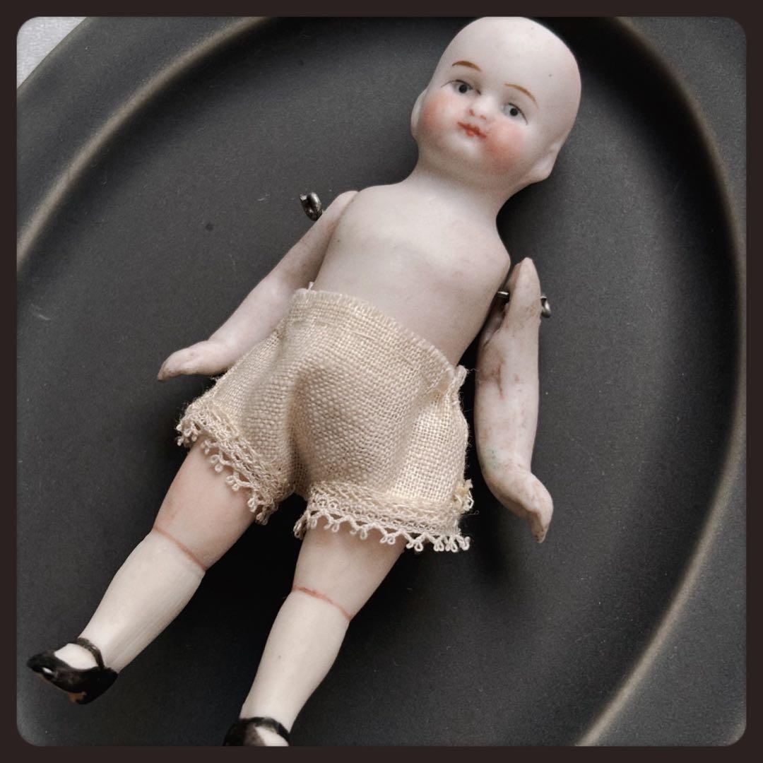 レアアンティーク 極小ミニョネット　ヴィンテージガラスケース付き