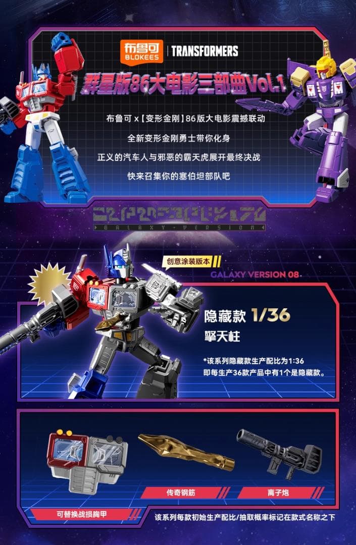 トランスフォーマー Galaxy Version 変形金剛 群星版第8弾 正規品