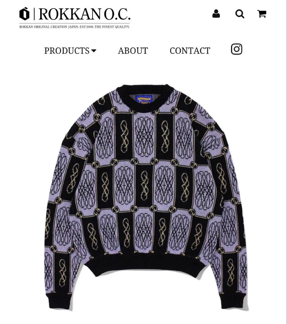 ROKKAN エクストラ ジャガード ニット セーター