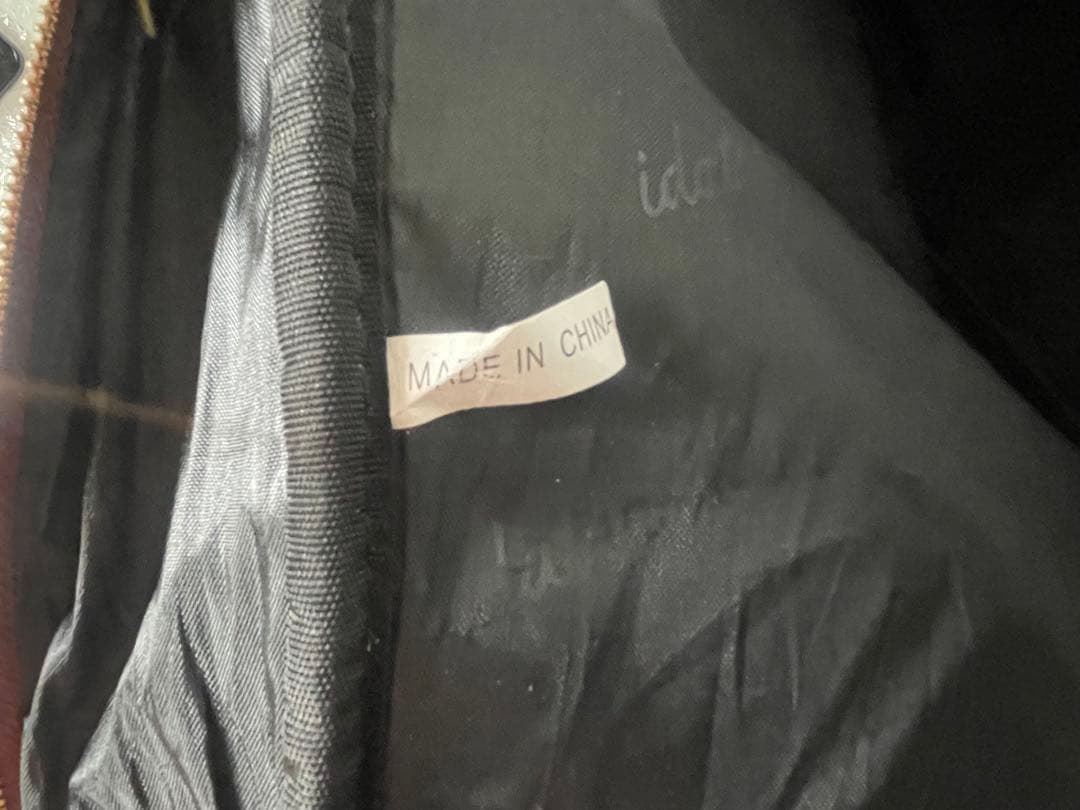 【美品】idatenX高級ゴルフキャディバッグ ブラウン系レザー調重厚デザイン