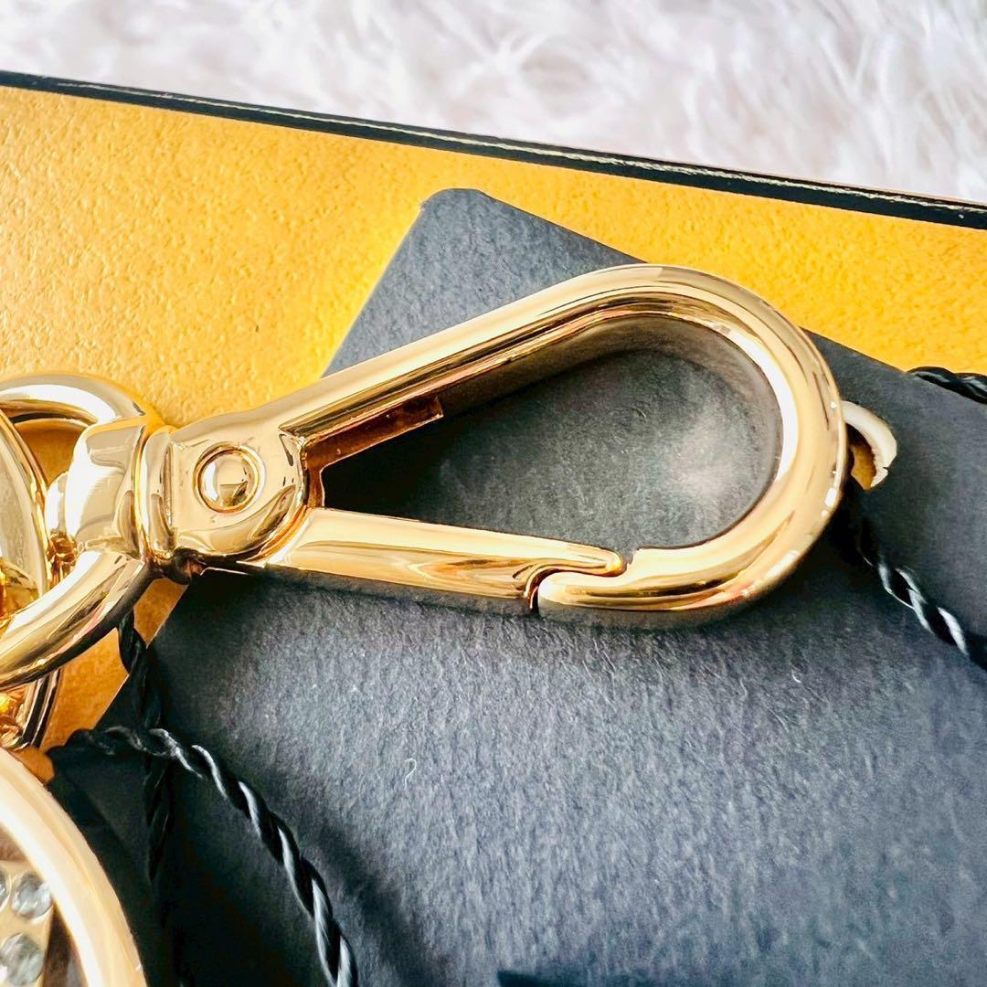 未使用級✨フェンディ　キーホルダー　FFロゴ　鍵　キー　サークル　ラインストーン