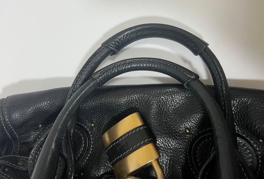 Chloe クロエ　パディントン　ハンドバッグ　ブラック　南京錠あり