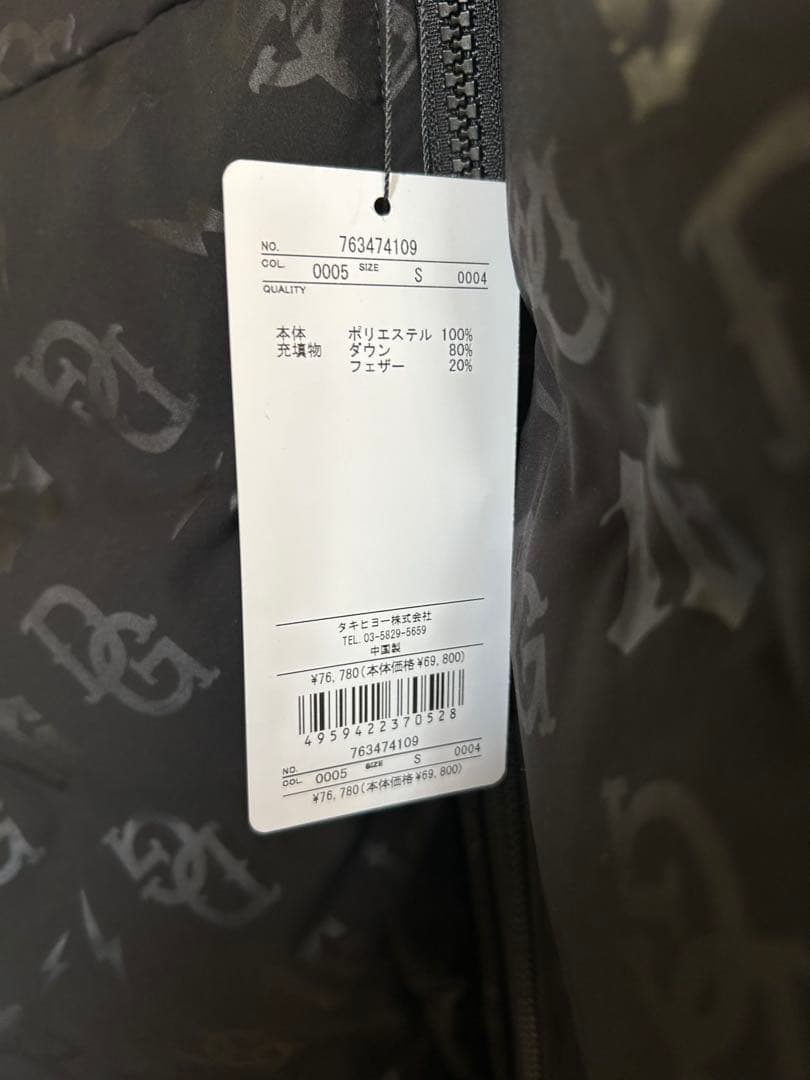 定価7.6万 DEVEREUX GOLF モノグラム ダウンJK S MM