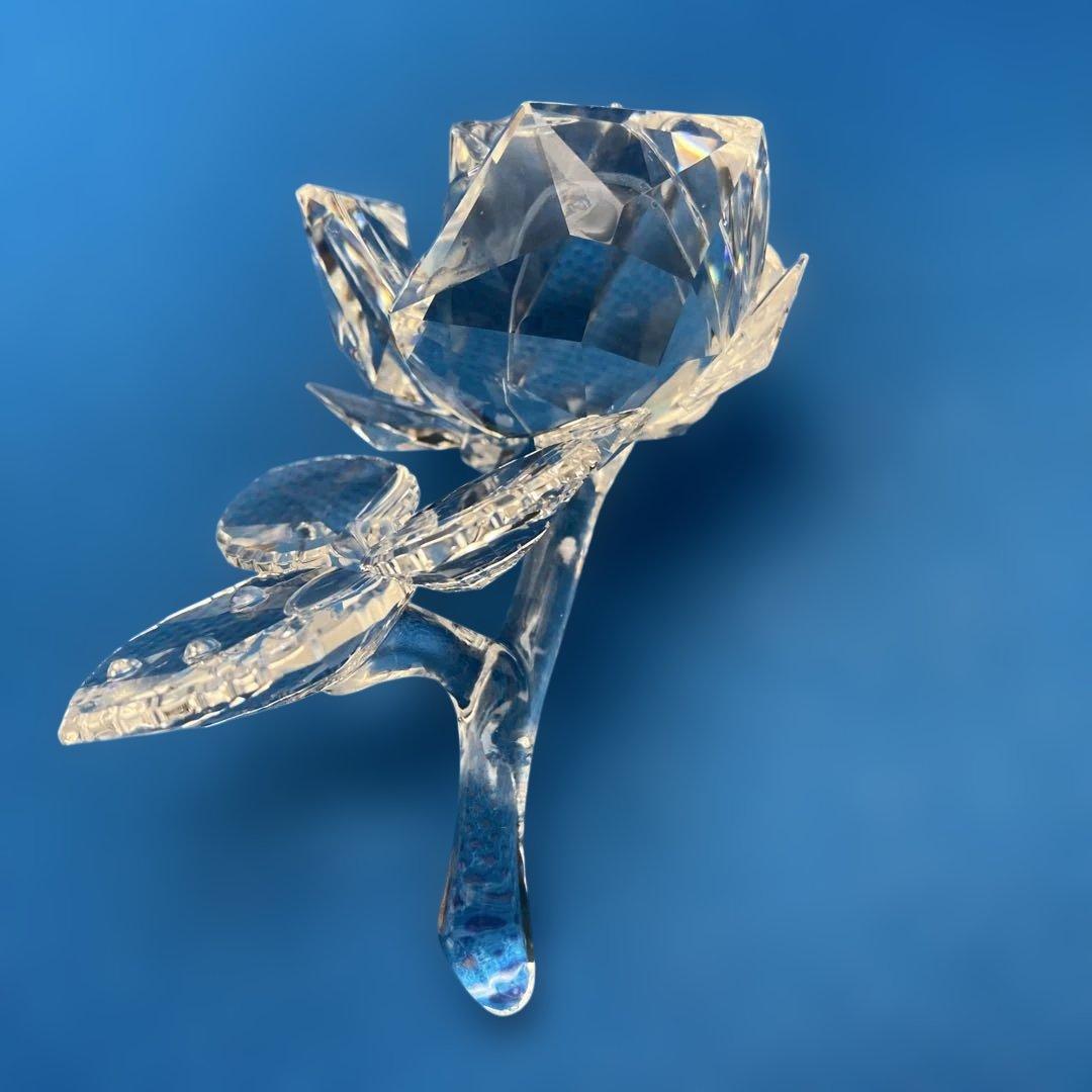 SWAROVSKI スワロフスキー　クリスタルローズ 証明書付き　薔薇(384)