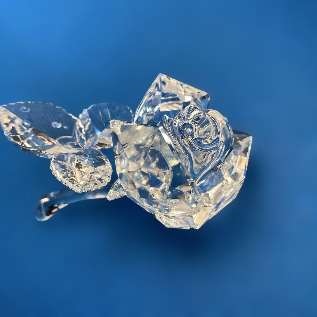 SWAROVSKI スワロフスキー　クリスタルローズ 証明書付き　薔薇(384)