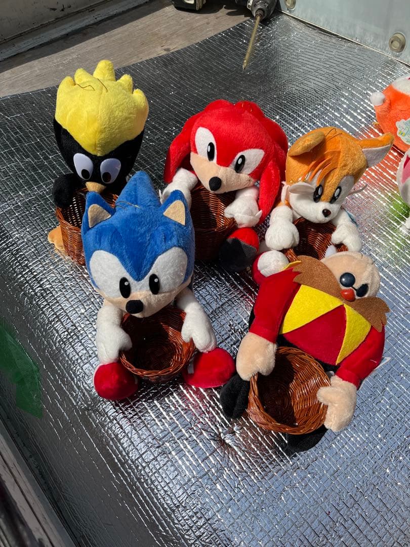 非売品 セガソニック バスケット付きぬいぐるみ5個セット