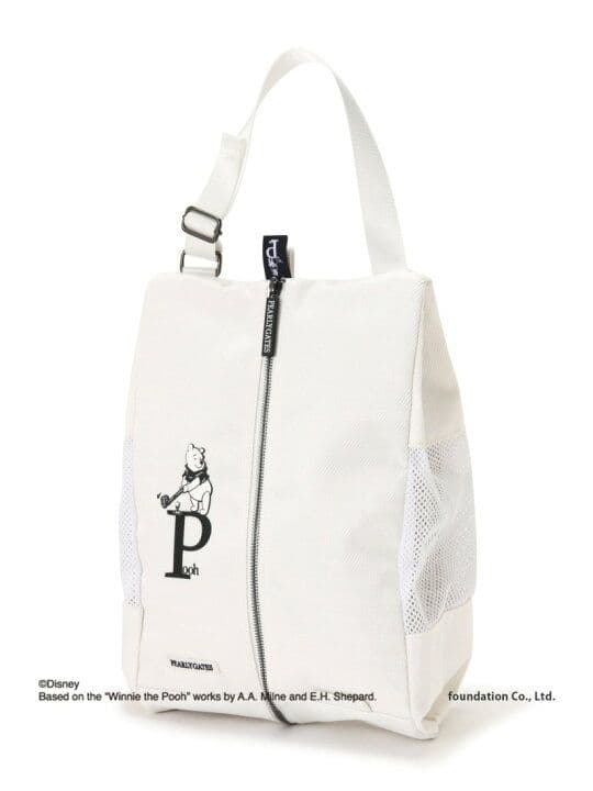 PEARLY GATES プーさん シューズバッグ　ホワイト