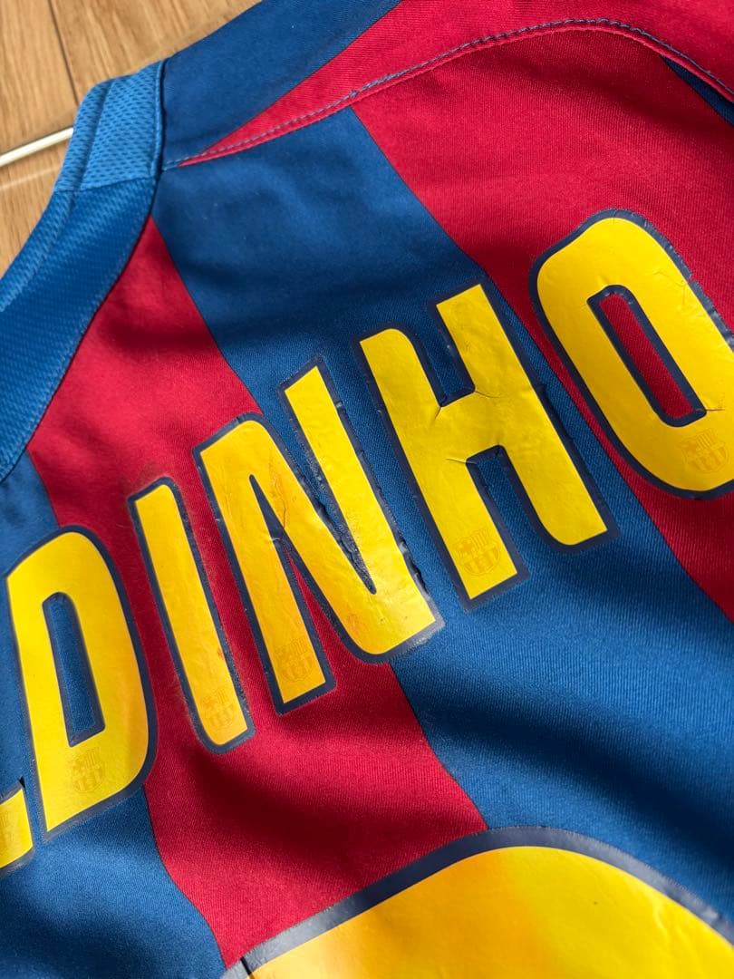 【希少】ロナウジーニョ バルセロナ　ヴィンテージユニフォーム　長袖ユニフォーム