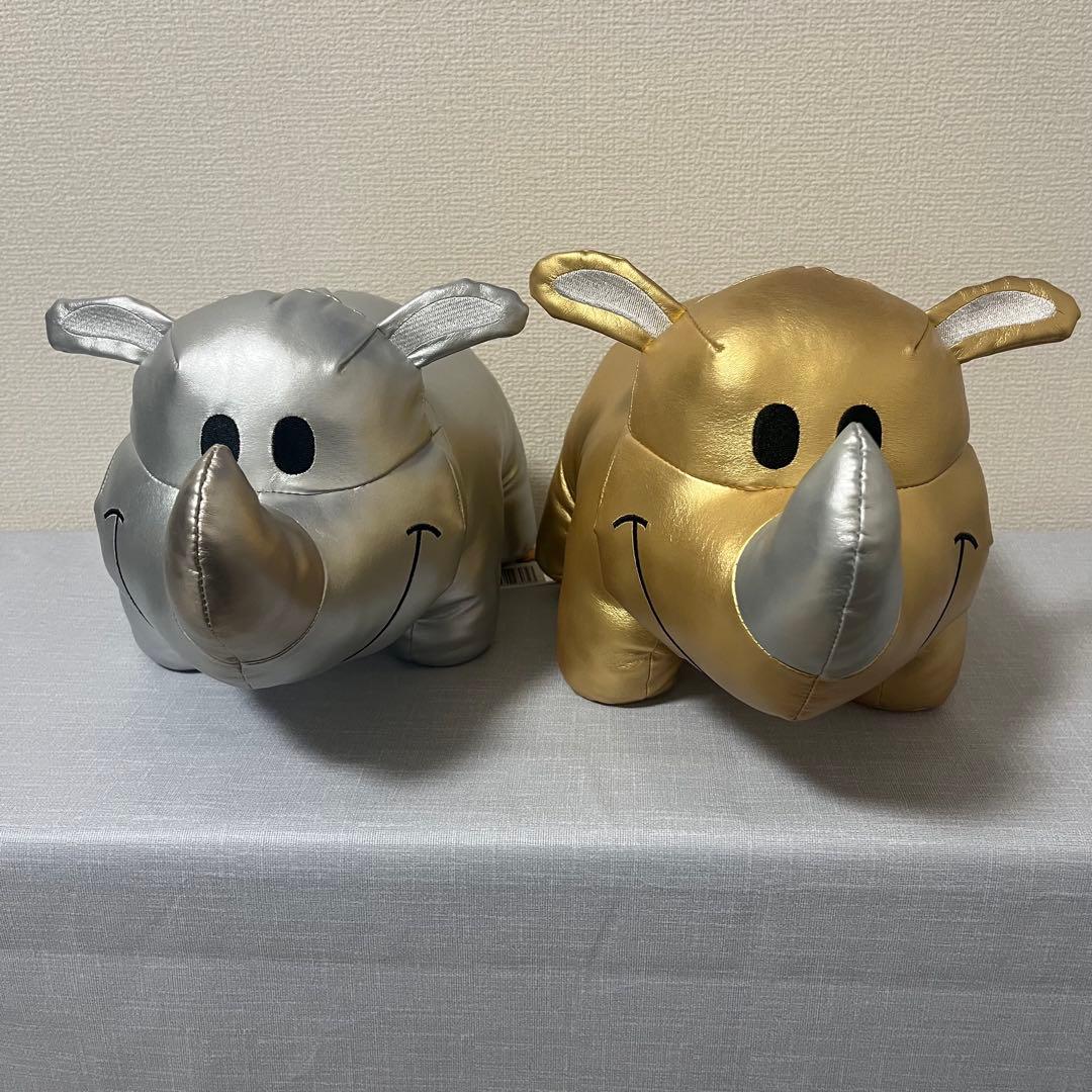 【希少】ジャグラー　ツノッチぬいぐるみ　金銀　アクリルパネル　ドル箱ツノッチ