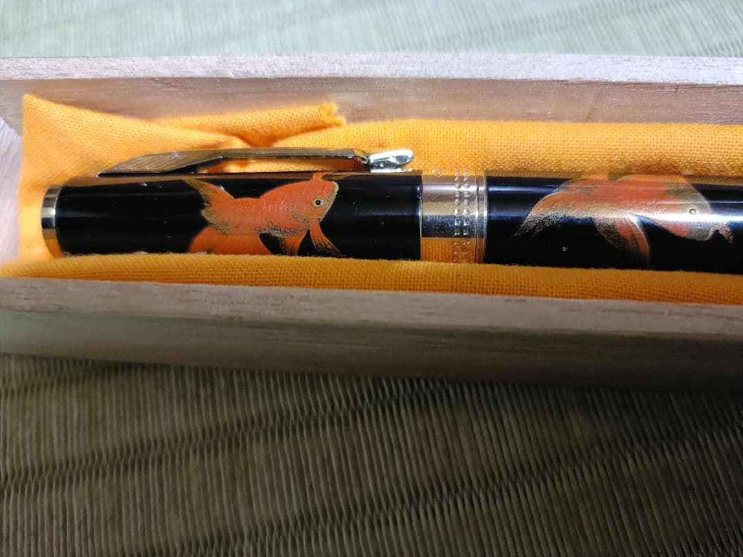 パ―カ―高級ボールペン本金蒔絵金魚デザイン ボールペン 本体