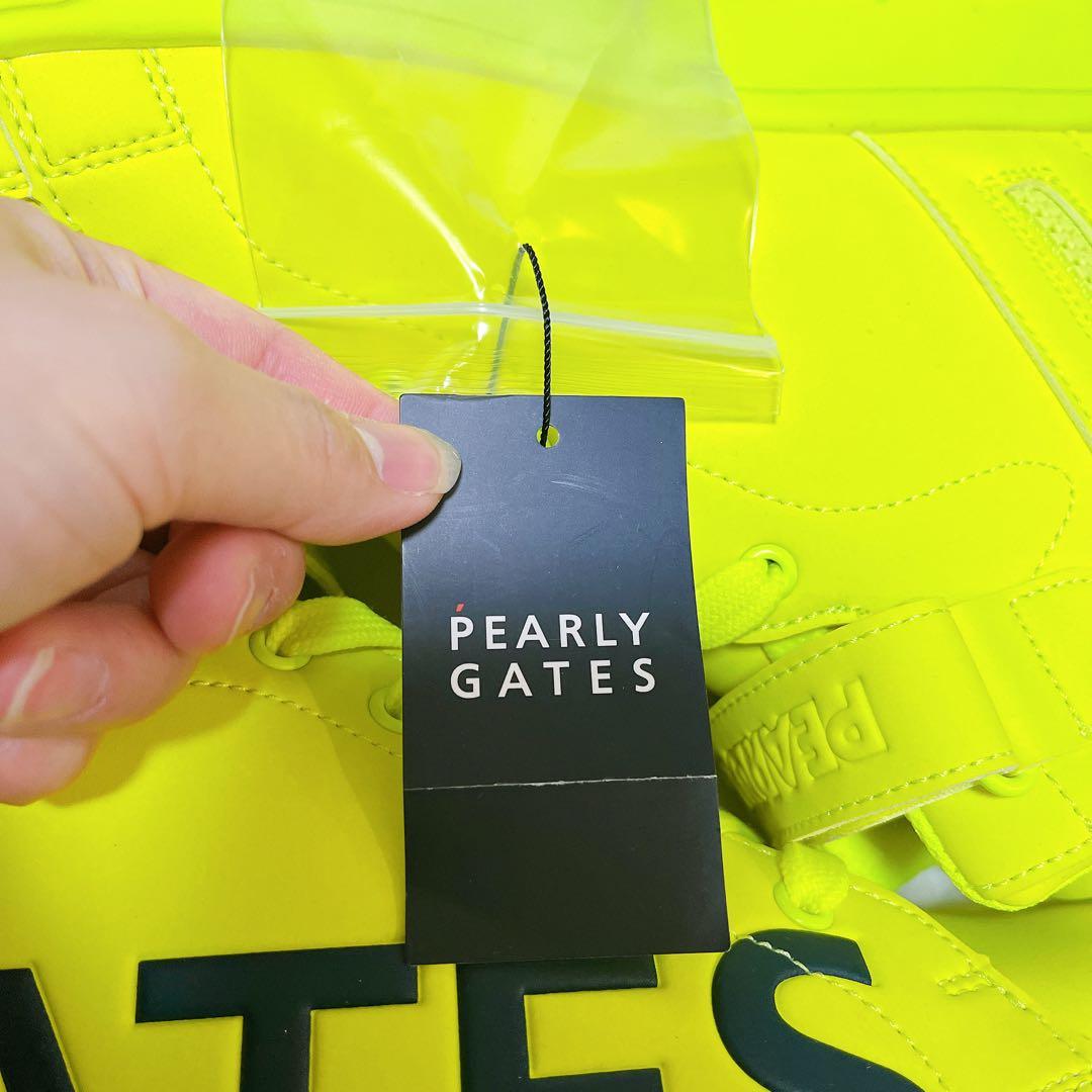【新品未使用】PEARLYGATES ゴルフシューズ 蛍光イエロー 26.5